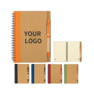 Spired Notebook with Pen