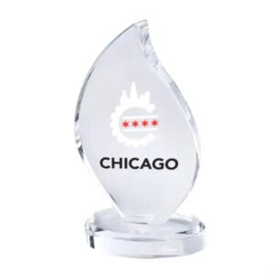 Water Drop Acrylic Award - Full Color Imprint
