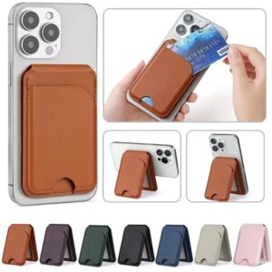 Strong Magnetic Phone Leather Wallet with Stand