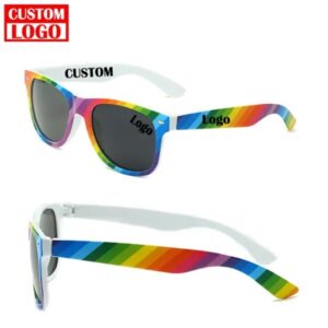 UV 400 Colorful Rainbow Sunglasses-thank you gift