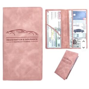 PU Leather Car Registration and Insurance Holder