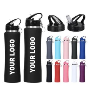 Stainless Steel Vacuum Water Cup With Straw