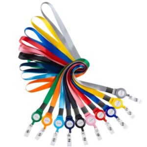 Polyester Lanyard Combo with Retractable Badge Reel